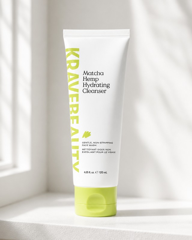 KraveBeauty Matcha Hemp Hydrating Cleanser tube